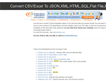 Tablet Screenshot of convertcsv.com